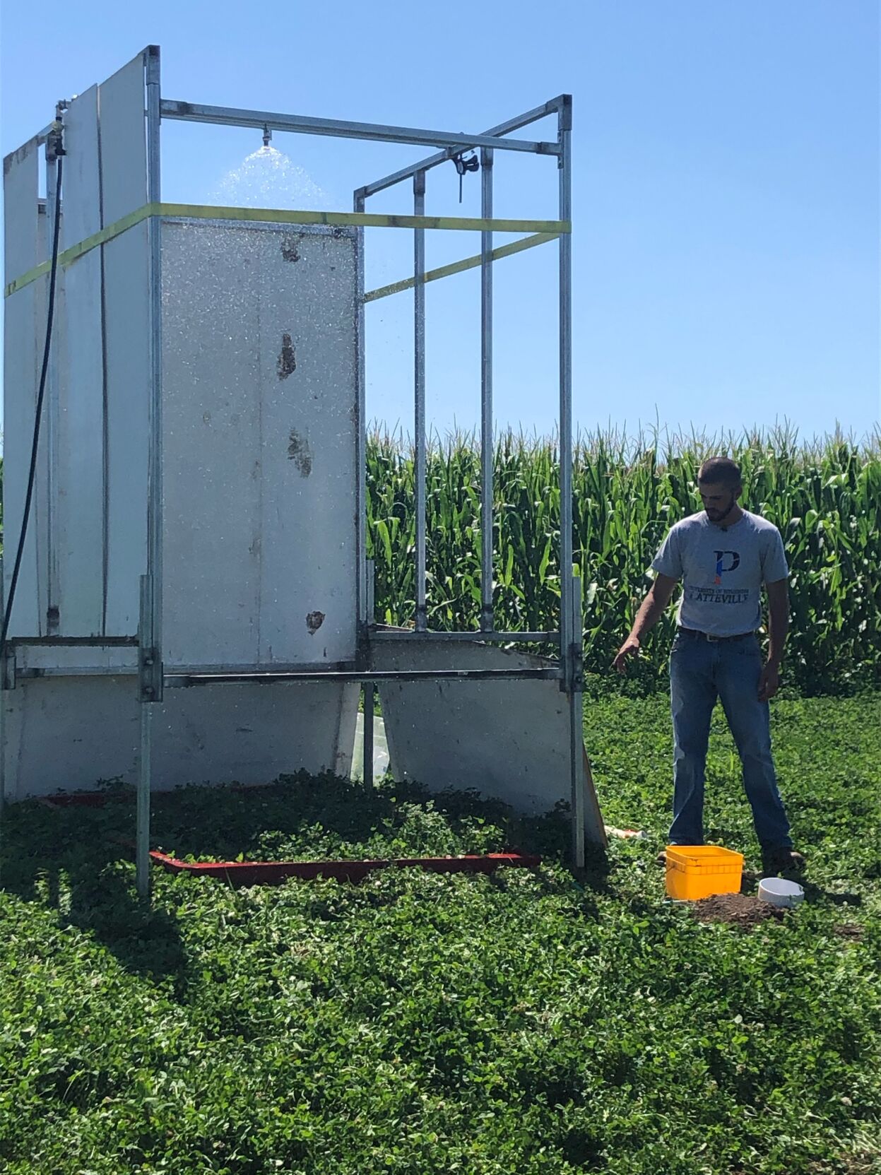 Rainfall simulator, cover crop trials offer soil health takeaways